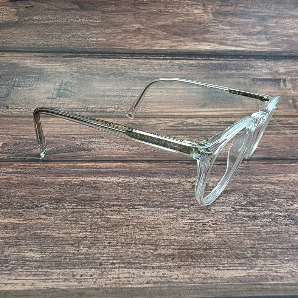 Warby Parker Haskell 500 Clear Crystal Round Eyeglasses 49-22-145 Acetate Frames
